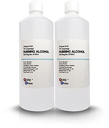 Isopropyl Alcohol, 70% Rubbing Alcohol 2x1L | 70% isopropyl alcohol, Rubbing alcohol solution, Versatile cleaning solvent, For compatible surfaces