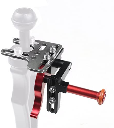 VBESTLIFE Stabilisateur de Plateau en Alliage D'aluminium Levier D'extension de Déclencheur de Déclencheur Réglable Universel pour Appareil Photo Reflex Numérique de Plongée