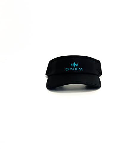 Diadem Select Tennis Visor – Ultra-Lightweight, Moisture-Wicking DryCore Cap with Adjustable Fit – ITF Approved for High-Performance Play (Black)