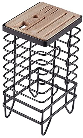 Bloques De Cuchillos Vacíos, Portacuchillos De Cocina De Metal Con Rejilla De Secado, Rejilla De Cuchillos De Gran Capacidad, Bloque De Almacenamiento De Cuchillos Para Apartamentos Pequeños, Cocina-B