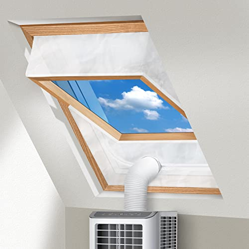 Digiroot Window Seal for Mobile Air Conditioners Roof Windows, 2 x 230 cm Hot Air Stop for Attaching to Swing Windows, Window Air Conditioning Sealing for Max 460 cm Window Circumference