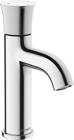 Duravit White Tulip, Einhebel-Waschtischmischer S, ohne Ablaufgarnitur, Ausladung 100 mm, WT1010002010