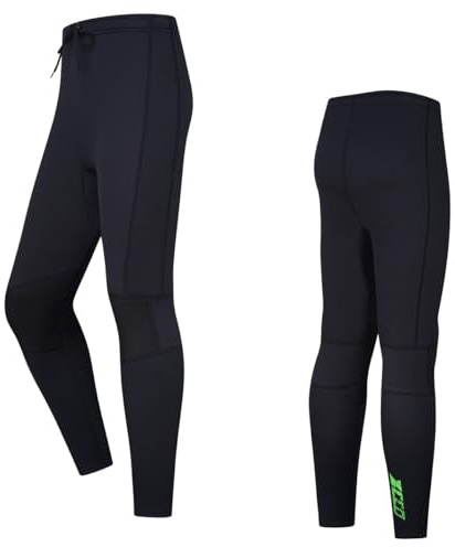 ZCCO Pantalon Néoprène Homme et Femme, 1.5mm/3mm Long Pantalon Néoprène, Pantalon de plongée pour Le Surf, Le Kayak, la Natation, la plongée, Le canoë-Kayak, 3mm-Women