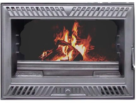 EIDER BIOMASA - Insert INUK Iron 70 VENTILADA - Insertable de Leña Ventilado 8 kW - Compacto 52x45x69 cm - hasta 135 m³ - Eficiencia Energética Clase A - Entera en funcidión