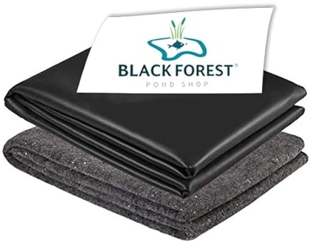 Black Forest Pond Shop Teichfolie mit Vlies - Teichfolie 6 x 4 m aus EPDM Folie mit Teichvlies 500 g/m² für Teich Schwimmteich Gartenteich Badeteich - Teichfolie 1mm kaufen