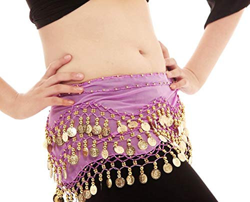Bauchtanz Hüfttuch, Bauchtanzkostüm Hüftgürtel Bauchtanz Taille Schal Für Frauen(Brown)