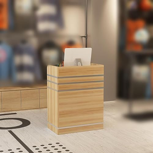 ZYLDDS Moderner Empfangstresen, Kleiner Salon-Empfangstresen, Empfangstresen für Einzelhandelskassen, einfacher Kassentresen, für Schönheitssalons, Supermärkte, Bekleidungsgeschäfte,C