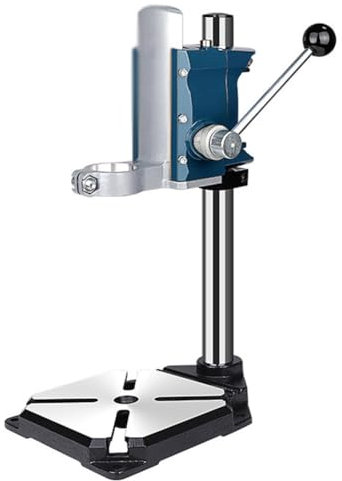 Universal Bench Clamp Drill Press Stand with Vise - Height Adjustable Benchtop Pillar Drill Press for Drilling and Cutting - Universal Workbench Stand for Drilling Presses
