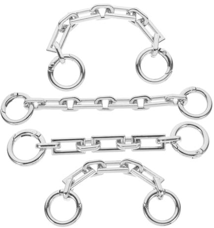 CIMAXIC 4stücke Taschenverlängerungskette Für Geldbörsen Riemen Extender Dekorative Kette Zum Anpassen Der Taschenkettenlänge Kompatibel Für Handtaschen Und Umhängetaschen