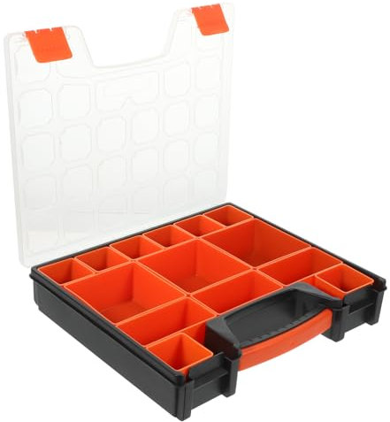 Gadpiparty Contenitore Plastica Per Conservazione Scomparti Scatola Per Organizer Per Ferramenta Bulloni Chiodi Adatto Per Perline e Altri Oggetti