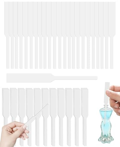 TPZORJX 400Pcs Tiras Probadoras de Perfume,Tiras Papel Probador Prueba Fragancia Para Aromaterapia, Blanco Desechables Tiras Prueba,Para Fragancias Tiras Perfume Aceites Esenciales Fragancia