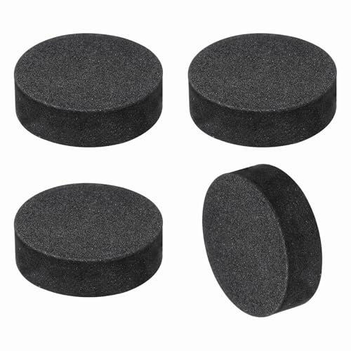 sourcing map 4 almohadillas de aislamiento de altavoz de una sola cara, 30 mm x 10 mm, espuma antideslizante, absorción de golpes, base amplificadora, alfombrilla para altavoces, sistema de sonido de