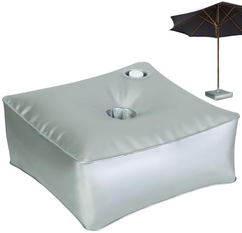 Umbrella Base Weight Bag fino a 24 l di acqua, con grande importazione ed esportazione, supporto per ombrellone, riempibile ad acqua, per esterni, giardino, terrazzo, 40 x 40 x 15 cm, 40 x 40 x 15 cm