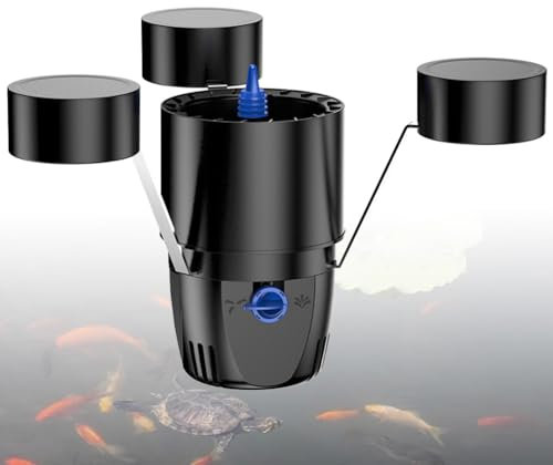 FBJAMZ Skimmer Flotante, colector y clarificador de Hojas caídas de Estanque de Peces, colector de Basura de Hojas de Superficie de Agua de Estanque de Peces, para Estanque de Peces