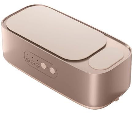 Temina Nettoyeur à ultrasons pour lunettes，Bijoux, montres, lunettes et lentilles de contact colorées, fréquence de 48 000 Hz, trois réglages ajustables pour un nettoyage efficace