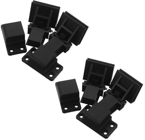 Alipis 2 Paia Cerniere in Plastica per Giradischi, Kit Riparazione Copertura Antipolvere Silenzioso, Accessori Compatibili per Protezione Dischi e Sostituzione Semplice