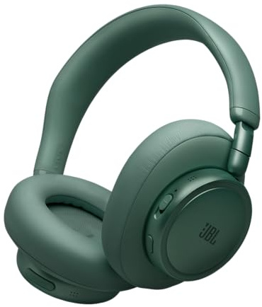 JBL Live 780NC Casque Circum-Auriculaire sans Fil, Vert | Bluetooth 6.0, Réduction de Bruit Adaptative, Son JBL Signature, 80 Heures d’Autonomie, Connexion multi-point