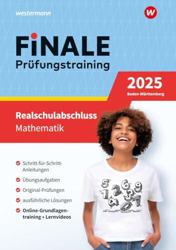 FiNALE Prüfungstraining Realschulabschluss Baden-Württemberg: Mathematik 2025 Arbeitsbuch mit Lösungsheft und Lernvideos