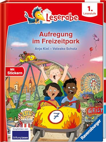 Aufregung im Freizeitpark - Lesen lernen mit dem Leseraben - Erstlesebuch - Kinderbuch ab 6 Jahren - Lesenlernen 1. Klasse Jungen und Mädchen (Leserabe 1. Klasse) (1. Lesestufe)