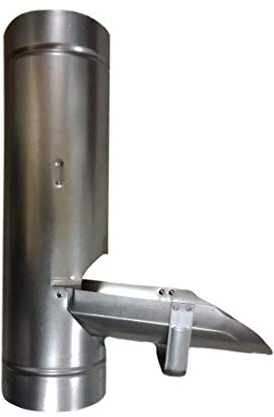 no brand Pluie – 80 mm – Métal – en Acier Galvanisé pour Tuyau de Descente – Gouttière