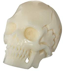 NKlaus SET 2x Haarschmuck Bartperle BLAZER Totenkopf Knochen Lockenperle 40523