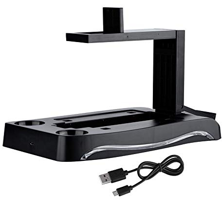 Ftory Multifunktionsunterstützung für PS4 VR-Controller Ladestation Dockständer Ladegerät Dockstation Halterung - Schlicht - Ladestation - USB - PS4 VR-Controller, PS Move-Griffe