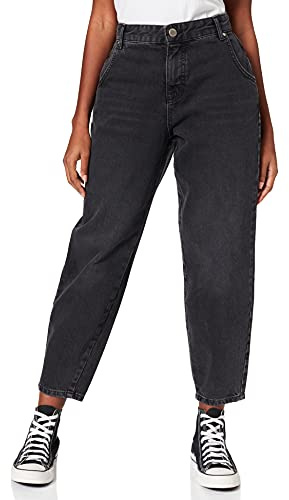 ONLY Womens Onltroy Life Hw Carrot ANK Dot610 Noos Jeans, Black Denim, S/30