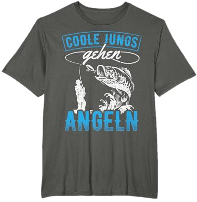 Coole Jungs gehen Angeln - Angler Fischer Kinder Jungen T-Shirt