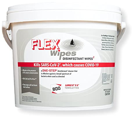 Flex Wipes 12040 Empty Bucket Dispenser, 5 Buckets per Case; for use with 800 Count Rolls