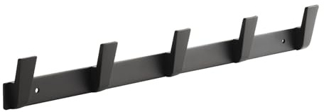 SOTECH Blackline ALBUS Hakenleiste 450 mm mit 5 Haken | schwarz Wandgarderobe Garderobenleiste