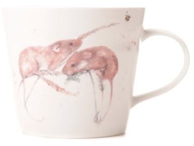 Meg Hawkins Field Mice Animal Watercolour Design Bone China Mug