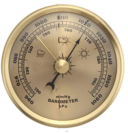 Traditional Barometer,Weather Station Analogue, Great Barometers For Home Barometric Pressure Gauge(132mm)