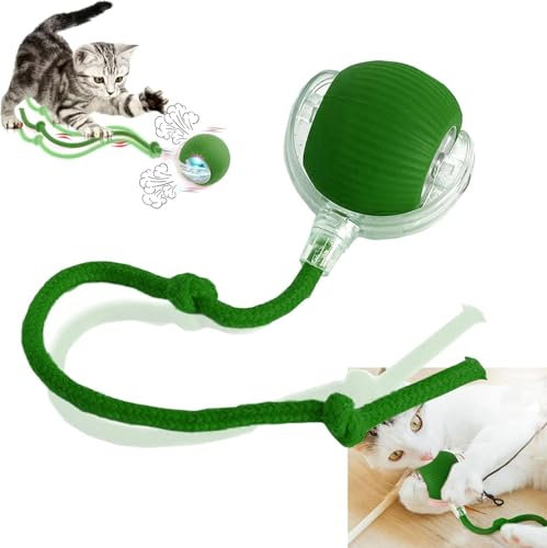 Mokeum Interaktiver rollender Hundeball, Chewie Viraler Rollball, elektrischer Hundeball-Spielzeug, 360 ° intelligenter automatischer Katzenball-Spielzeug, geeignet für große und kleine Hunde und