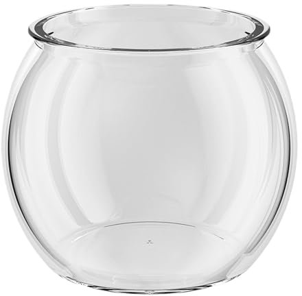 Bocal À Poissons, Ronde Aquariophilie, Bol À Poissons Transparent, Aquarium Rond, 4L Fish Aquarium Cylindre Transparent pour La Décoration Intérieure, Herbes Aquatiques