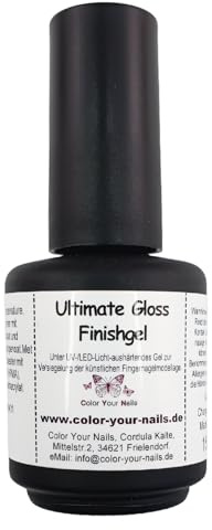 Ultimate Gloss V3. Finishgel OHNE Schwitzschicht 15ml, Top Coat, Hochglänzend für alle Systeme