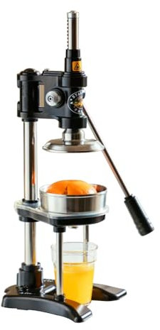 Exprimidor manual de cítricos, prensa manual de acero inoxidable para naranjas, limones, granadas, extracción eficiente de jugo