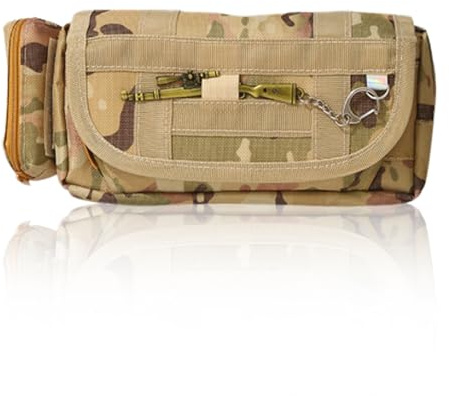 KASESSS Federmäppchen, Federmappe, Grossem Federtasche, Federmäppchen Junge 4 Trennfach, Pencil Case mit Anhänger, Multifunktional Schlamppermäppchen für Kinder Schule Office Supplies, Camouflage