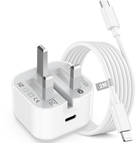 iPhone Charger Plug and Cable 2M [Apple MFi Certified], iPhone USB C Charger HOSOW USB C Power Adapter 20W iPhone USB C Plug with USB C to Lightning Cable for iPhone 14 13 12 Pro Max/Mini/11/XS/SE/8/7