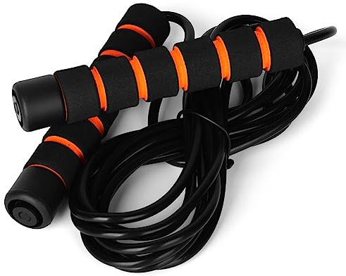 SPYMINNPOO Verstellbares PVC-Springseil für Männer, Frauen und, Springseil für Fitnesstraining Im Innen- und Außenbereich (Black)