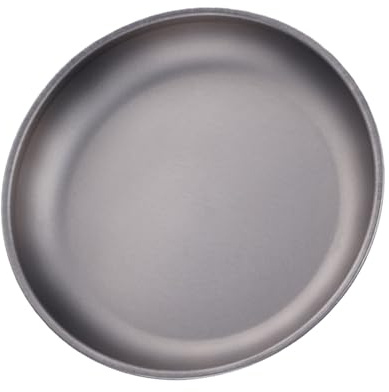 Sehuby Practical Camping Plate Enhancing Surfaces Outdoor Backpacking Cookware Portable Camping Dishware for Travel Use