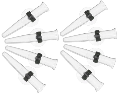 DIYEAH Lot de 8 Tubes à Fleurs en Plastique Transparent avec Ventouses Tubes à Eau Individuels pour Hydroponie et Conservation Prolongée des Fleurs Fraîches Accessoires Décoratifs pour