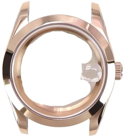 1 st 36mm/39mm roséguld klockfodral Vattentät Sapphire Crysta for Nh35 Nh36 Nh34nh38 for Miyota8215 Movement(Glass bottom cover 2,36mm nh35 nh36)