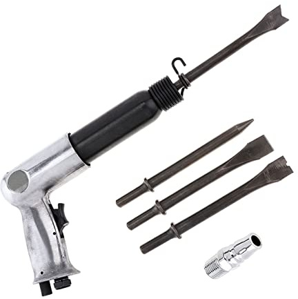 Air Hammer, 9150 9190 9250 Professional Air Hammer Handheld Air Shovel Small Gas Shovels Rust Remover Pneumatic Tools with 4 Chisels(Model-TR9150)