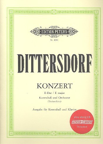 C. F. Peters Ltd & Co. KG Konzert E-Dur Krebs172 für Kontrabaß und Orchester (+CD): für Kontrabaß und Klavier