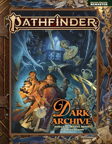 Pathfinder Dark Archive Remastered Paperback, Second Edition, 224 Pages, Two New Classes Psychic Thaumaturge, Eight Case Files, Short Adventures, Paranormal Rules, Ages 16+