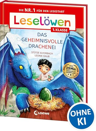 Leselöwen 1. Klasse - Das geheimnisvolle Drachenei: Erstlesebuch für Kinder ab 6 Jahre - Großbuchstabenausgabe