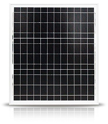NUZAMAS 20W 12V Panneau solaire Carrosserie en aluminium Chargeur de batterie, Accueil réseau, Caravane, Boat, Abris, Voiture, Mobil-home, Camping, Chasse, Portable