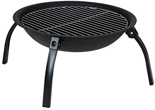 Bo-Camp Urban Outdoor Grill Feuerschale Mit Grillrost BBQ Feuerkorb Feuerstelle Beine Abnehmbar Ø 55 cm Schwarz