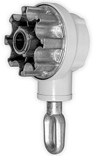 DIWARO.® | Kegelradgetriebe für Markisen | 3:1 | RAL 7035 | für 78mm Nutrohr | Markisengetriebe