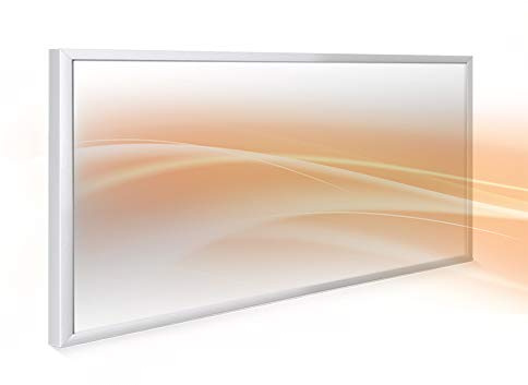SUNHEAT 580W Far Infrared Panel Heater - Electric Heater Panel - Wall Mounted - Suspended Ceiling - Indoor, Domestic, Living Room, Bedroom, IP54 Splash Proof, [Energy Class A++]
